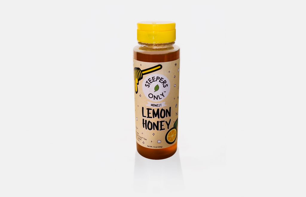 Steepers Only Lemon Honey Package Label Design