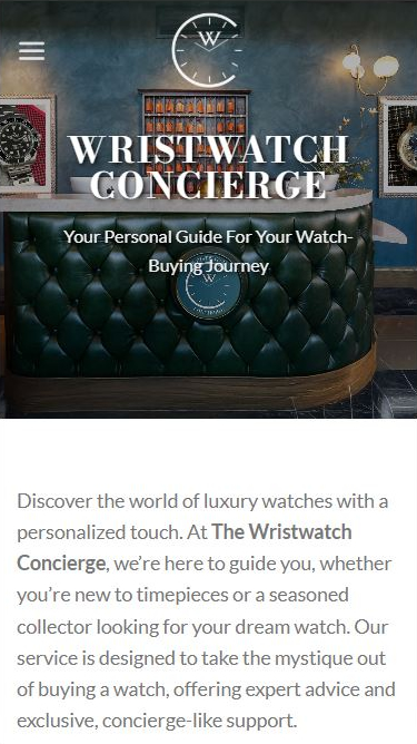 wristwatch concierge mobile