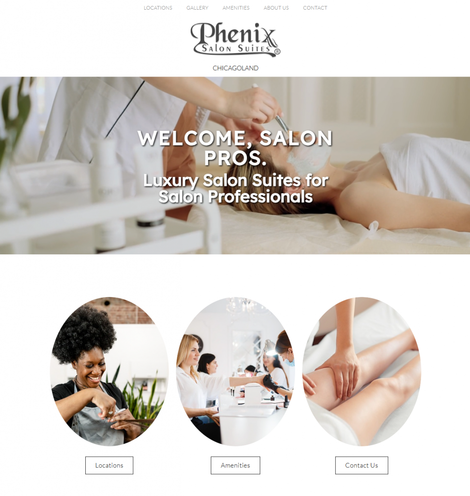 PhenixChicago website design
