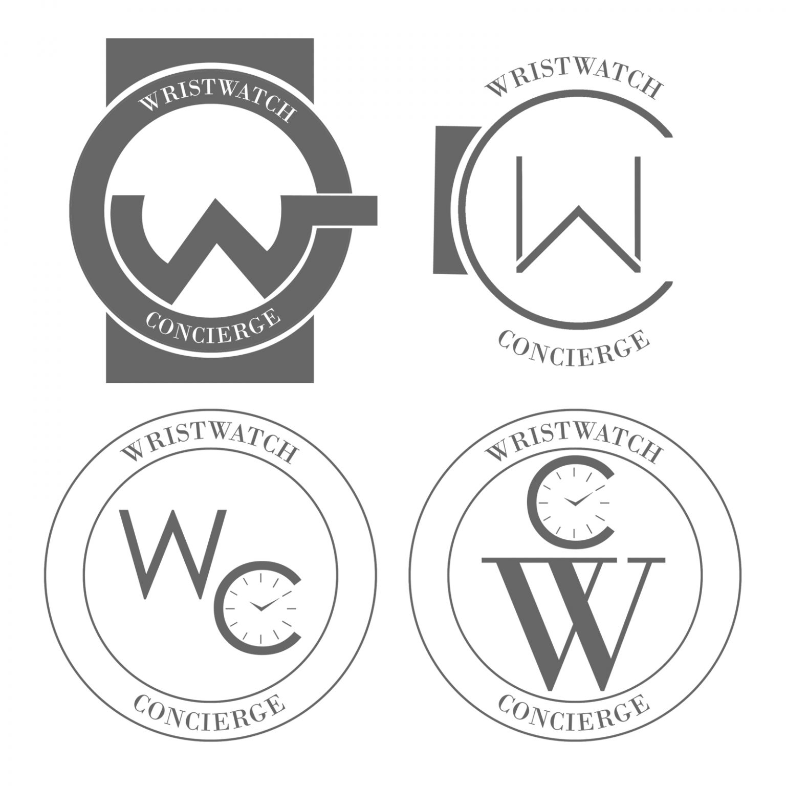 wristwatch concierge logo ideas